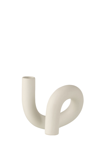 S CANDLE HOLDER / CREAM