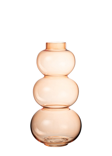 TRANSPARENT BALLOON VASE BRONZE / L