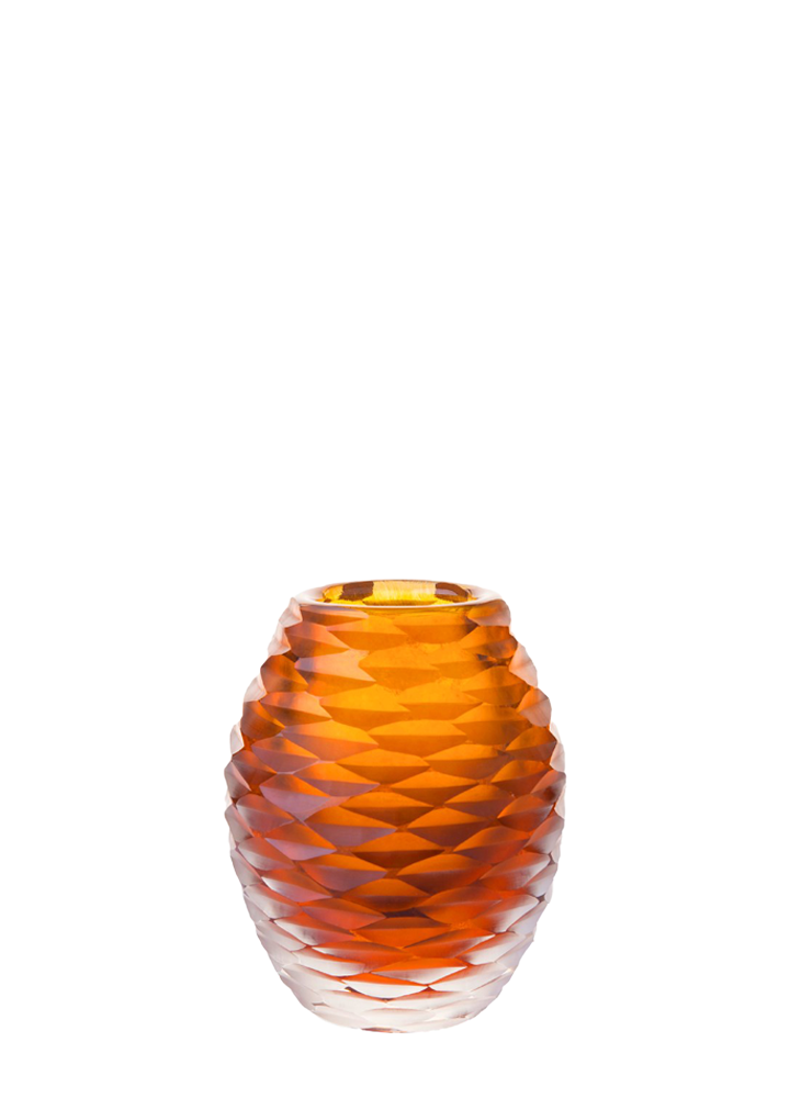 FRONT CANDLE HOLDER ORANGE / M