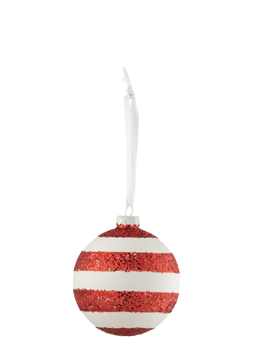 GLOWING STRIPED CHRISTMAS ORNAMENT