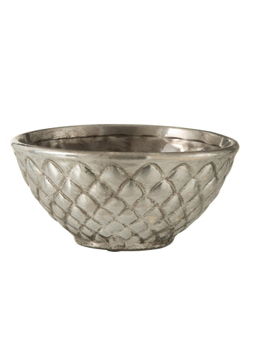 SILVER METAL BOWL