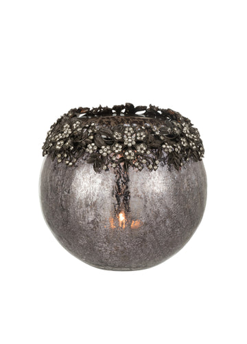 STONE DETAILED SILVER TOP T-LIGHT / L