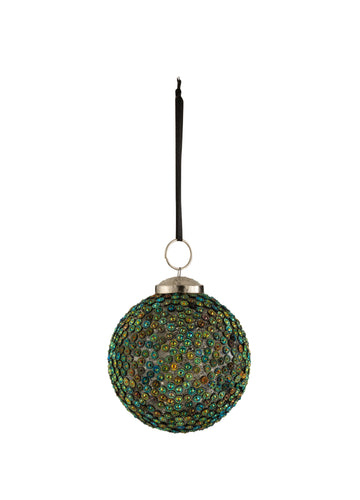 BAUBLE CHRISTMAS ORNAMENT / GREEN