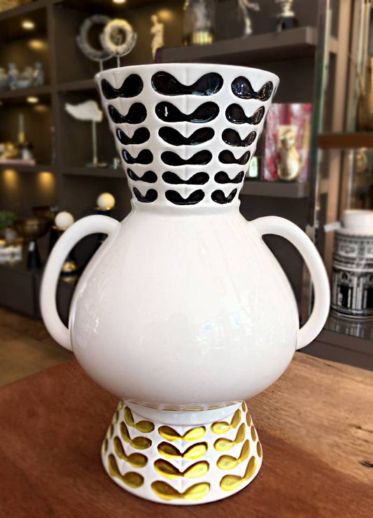 PATTERNED VASE / WHITE